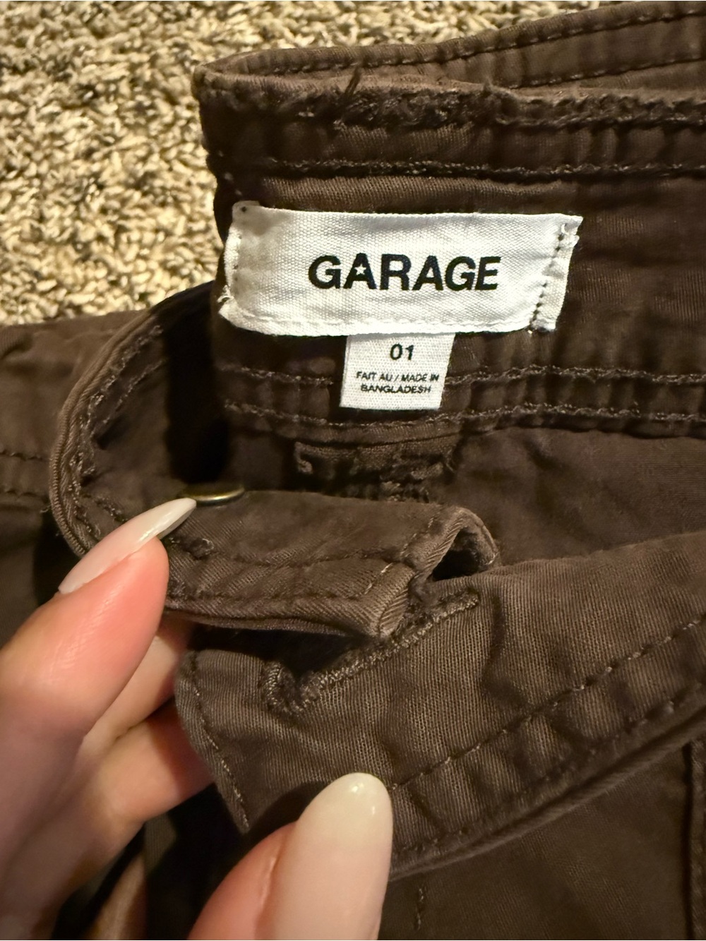 Garage Brown Cargo Pants